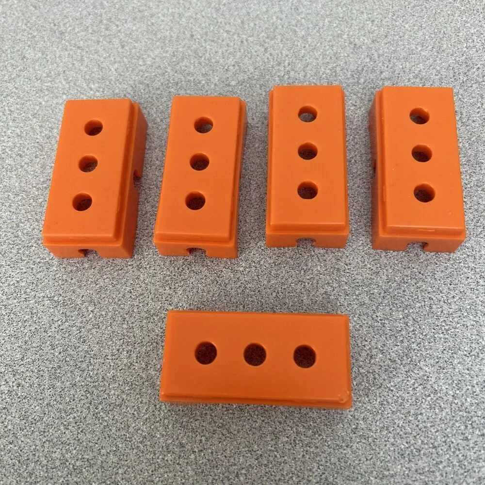 Vintage Tinker Toy Toy Maker‎ Mixed Lot Of 14 Vintage Orange Plastic Pieces